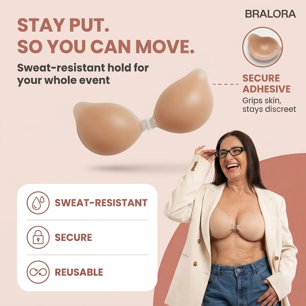 Invisible Cleavage Stick-On Bra