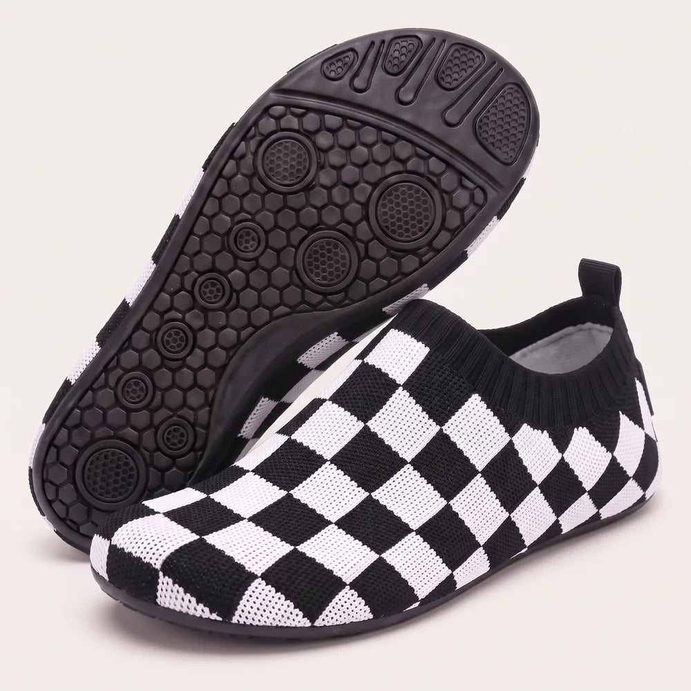 Cloud Sock Shoes in Checkered