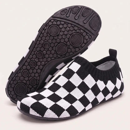 Cloud Sock Shoes in Checkered